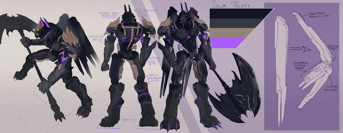 Mech design (byakuei)